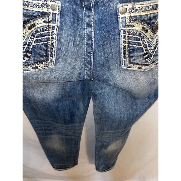 Vigoss Women’s Capri Jeans Size 30x27 Blue Rodeo Cowgirl Western - Picture 12 of 12